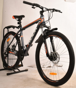 26" Rook MA261D Велосипед (MA261D-GY/OG, 26", 21 скорость, 18", Алюминий, серый/оранжевый)