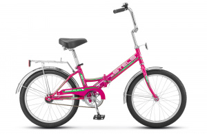 20" Stels Pilot-310 С (Z010) Велосипед (Z010, 1 скорость, Сталь, 13", малиновый, Ножной тормоз)