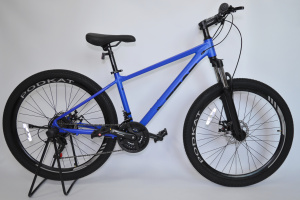26" PODKAT PА2610D Велосипед (PА2610D, 21 скорость, Алюминий, 15", синий, Дисковый тормоз)