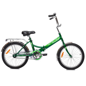 20" Stels Pilot-410 С Велосипед (20С, 1 скорость, Сталь, 13", зелёный, Ножной тормоз)